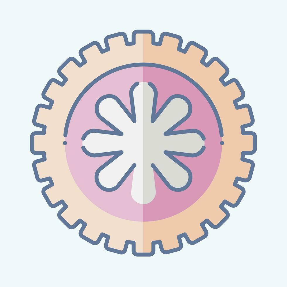 Icon Wheel. related to Car ,Automotive symbol. doodle style. simple design editable. simple illustration vector