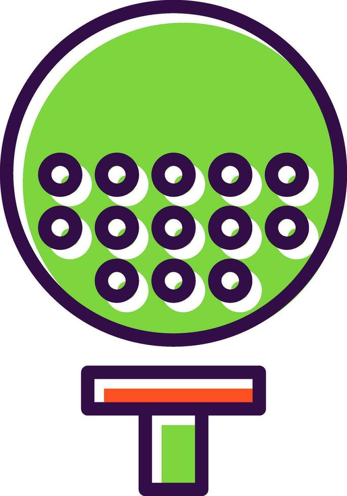 Golfball Vector Icon Design