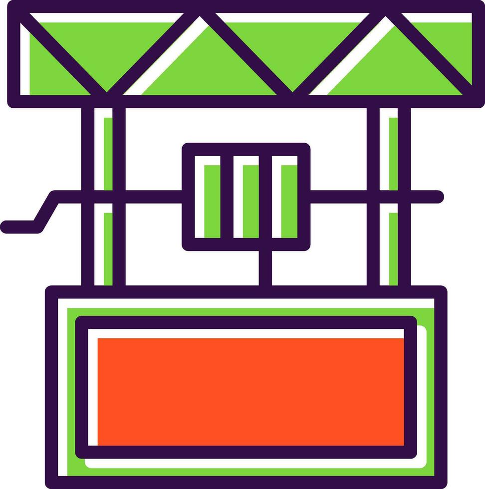 Water Well Vector Icon Design