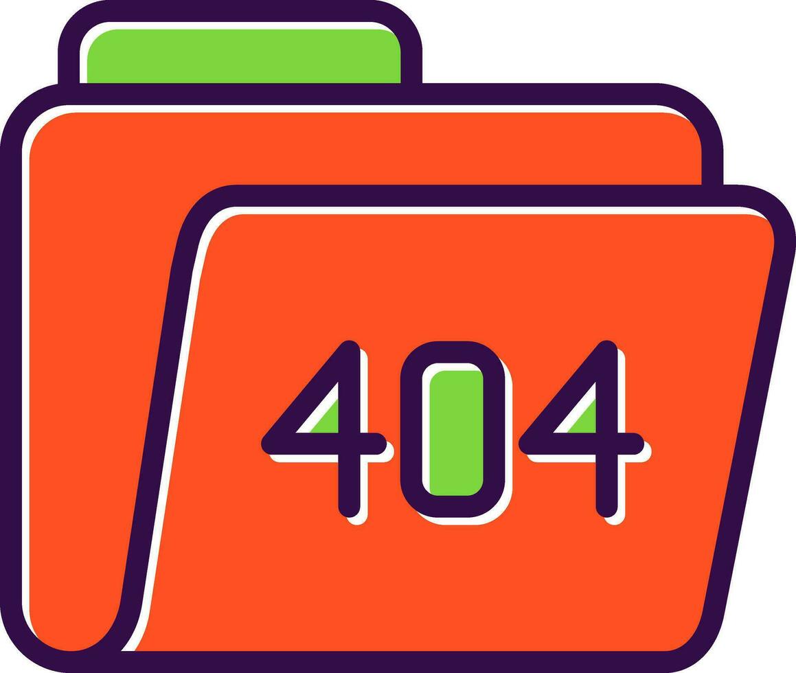 404 Error Vector Icon Design