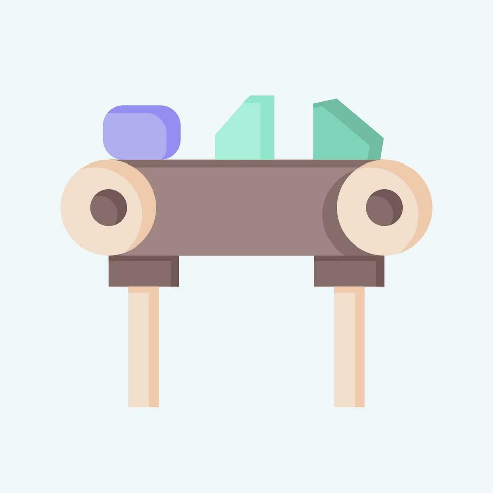 Icon Diamond. related to Mining symbol. flat style. simple design editable. simple illustration vector