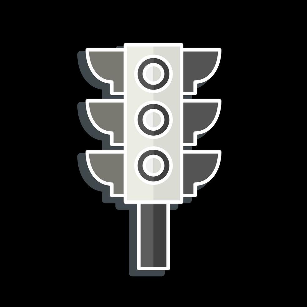Icon Road Traffic. related to Car ,Automotive symbol. glossy style. simple design editable. simple illustration vector