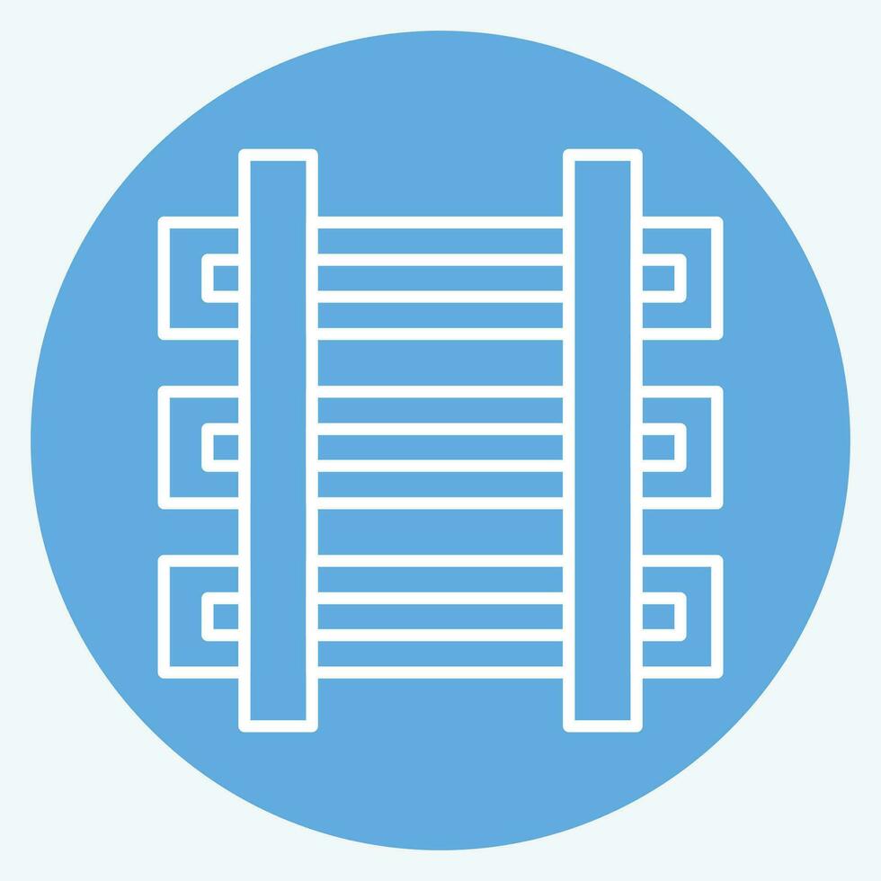 Icon Train. related to Mining symbol. blue eyes style. simple design editable. simple illustration vector