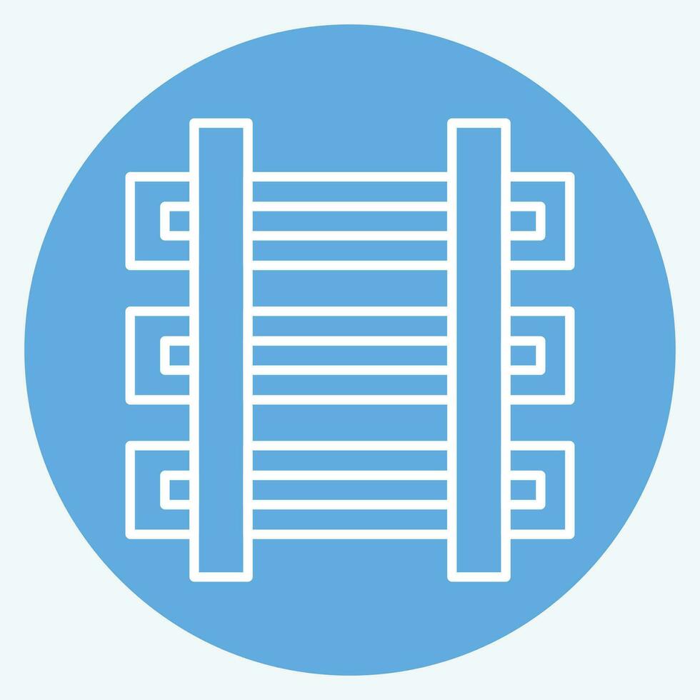 Icon Train. related to Mining symbol. blue eyes style. simple design editable. simple illustration vector