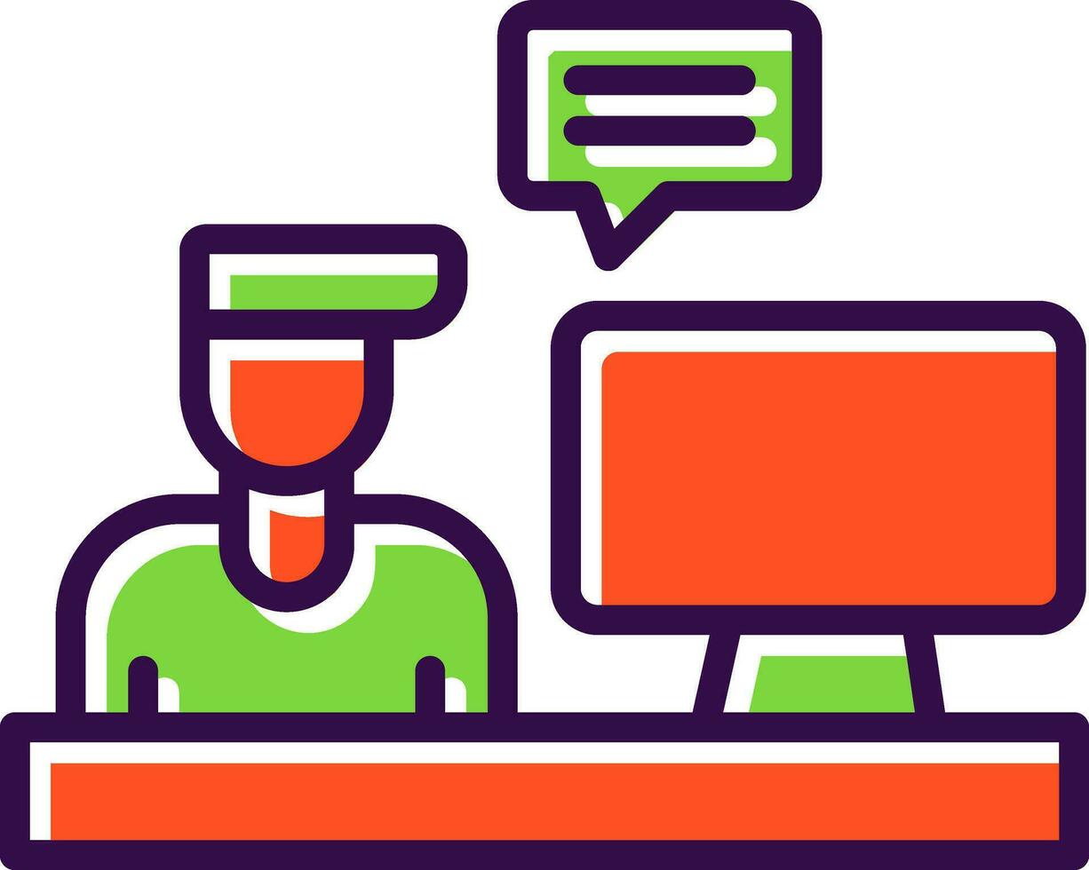 Blogger Vector Icon Design