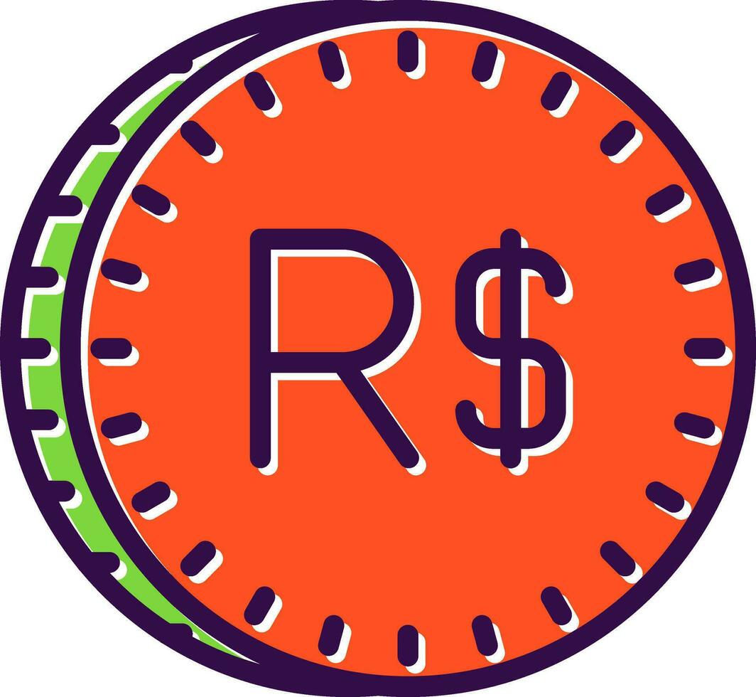 Brazilian Real Vector Icon Design