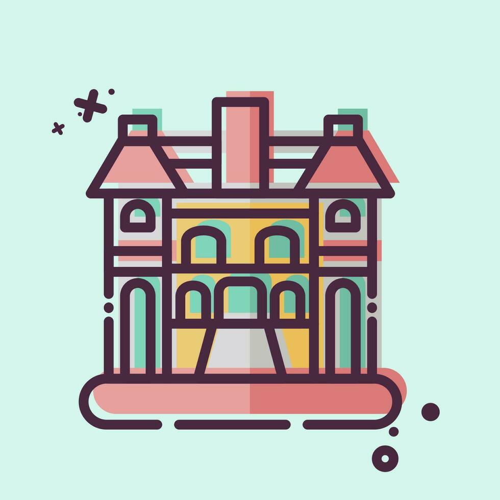Icon Hanoi. related to Capital symbol. MBE style. simple design editable. simple illustration vector