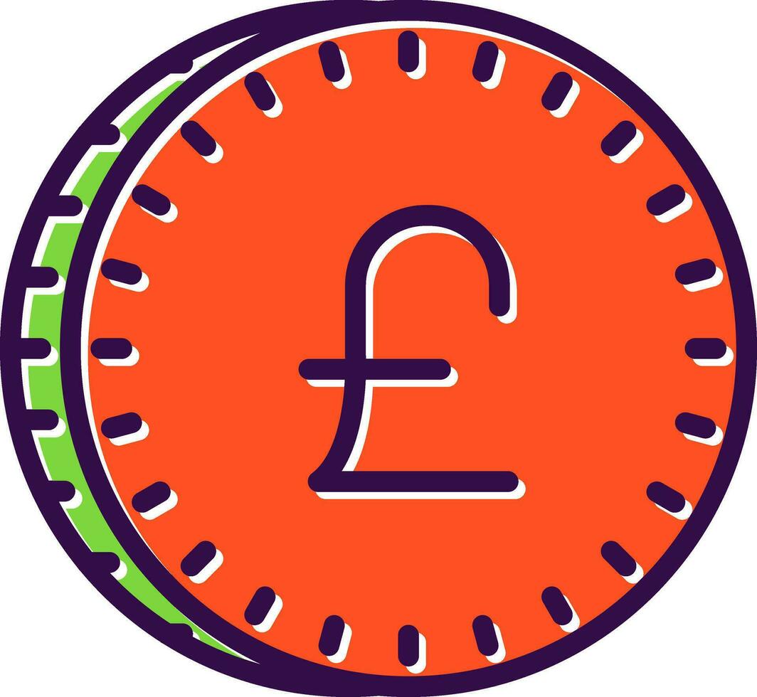 Pound Vector Icon Design