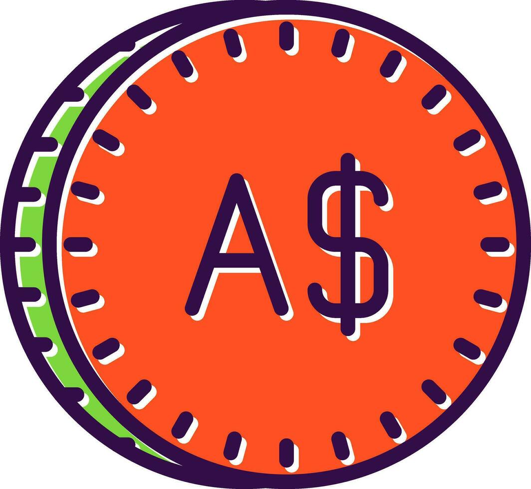 Australian Dollar Vector Icon Design