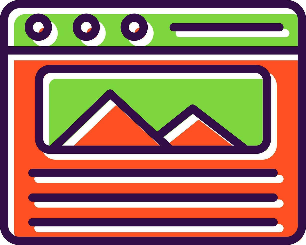 Landing Page Vector Icon Design