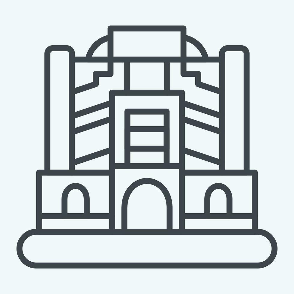 Icon Baghdad. related to Capital symbol. line style. simple design editable. simple illustration vector