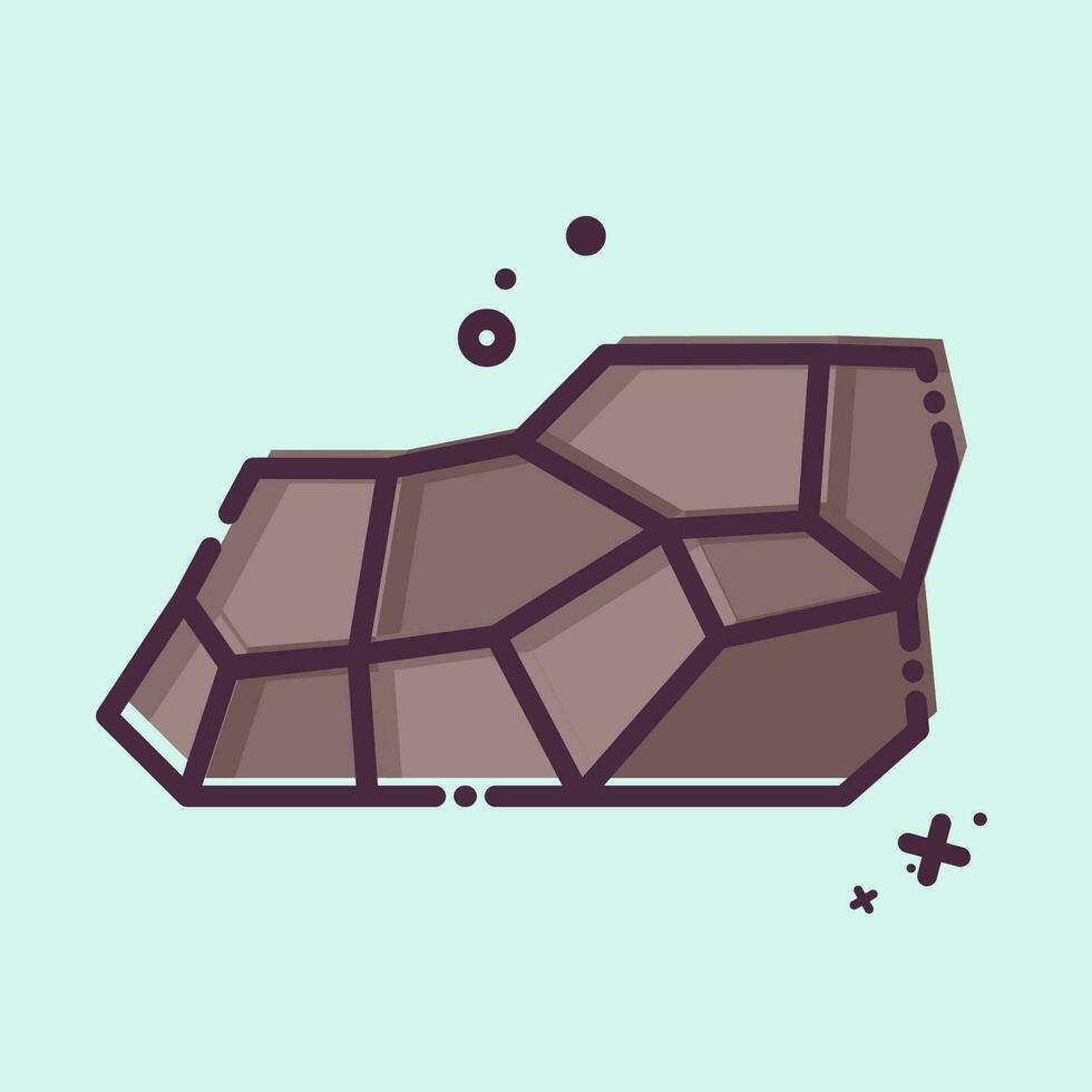Icon Coal. related to Mining symbol. MBE style. simple design editable. simple illustration vector