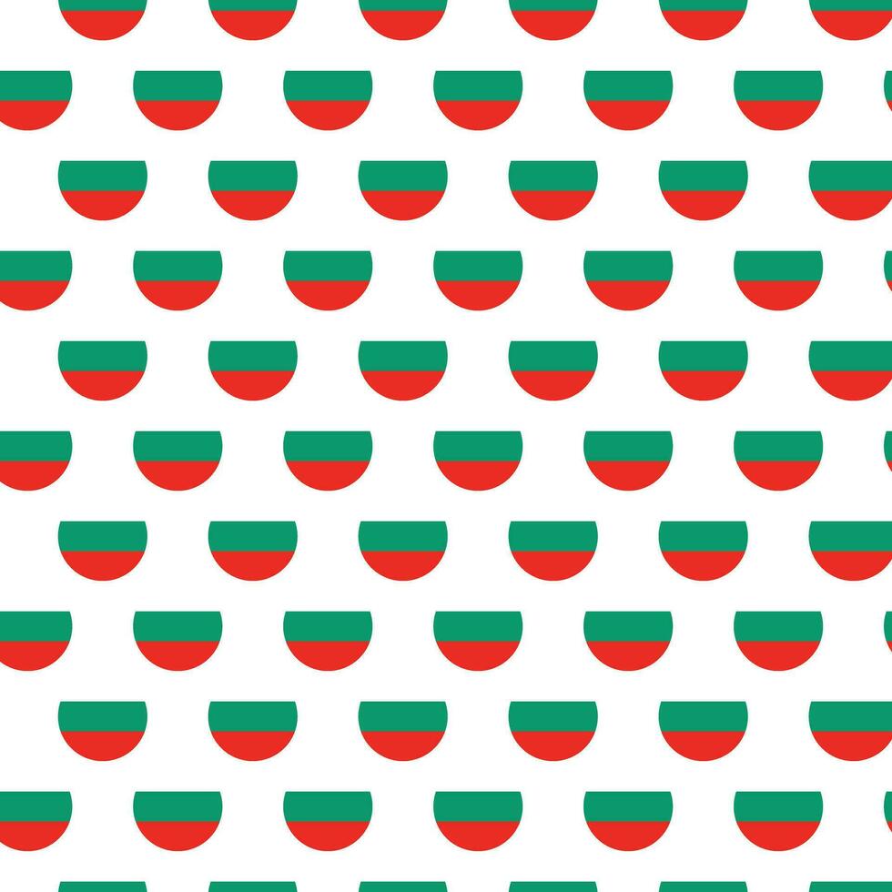 Bulgaria flag pattern in circle shape repeat design vector