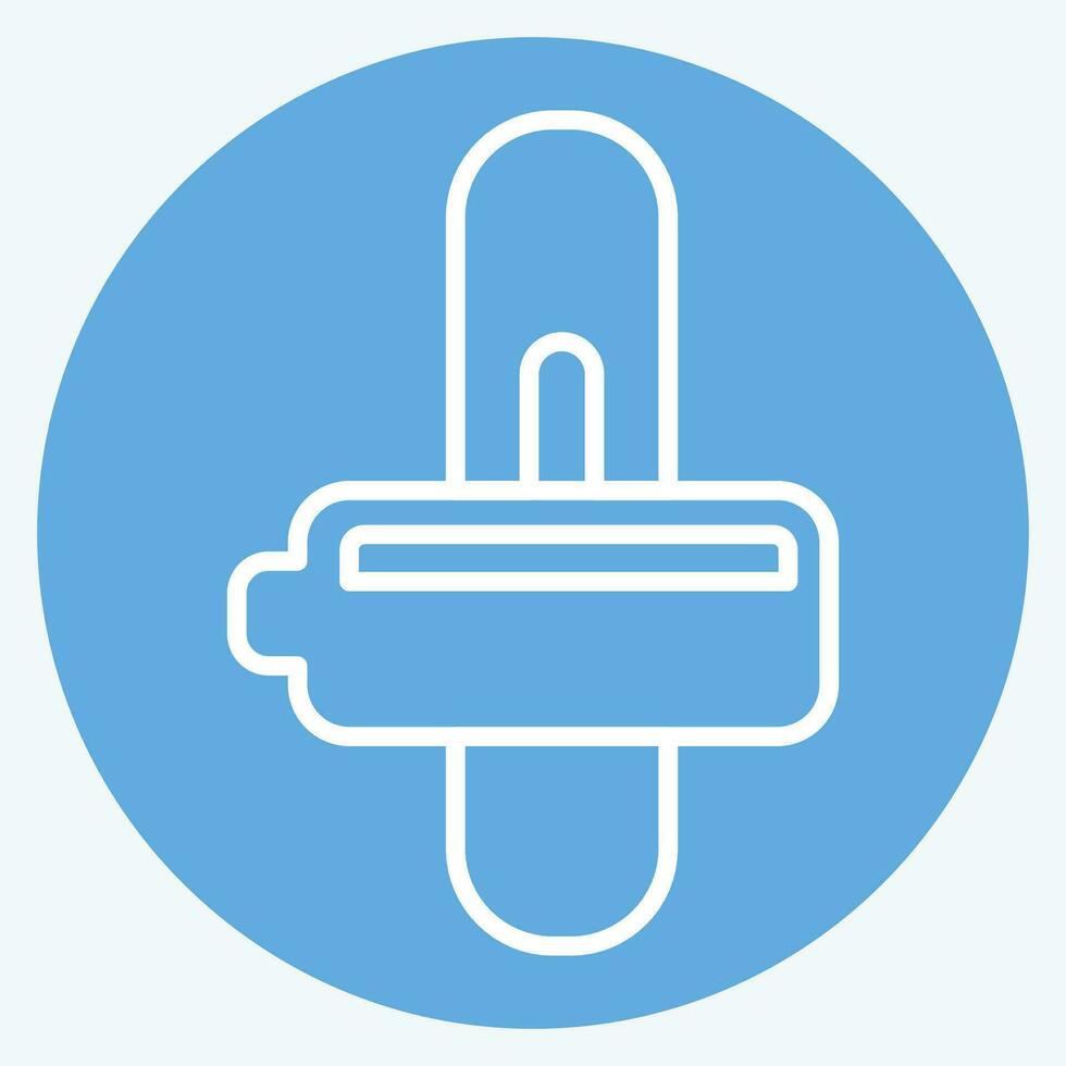 Icon Automatic Transmission. related to Car ,Automotive symbol. blue eyes style. simple design editable. simple illustration vector