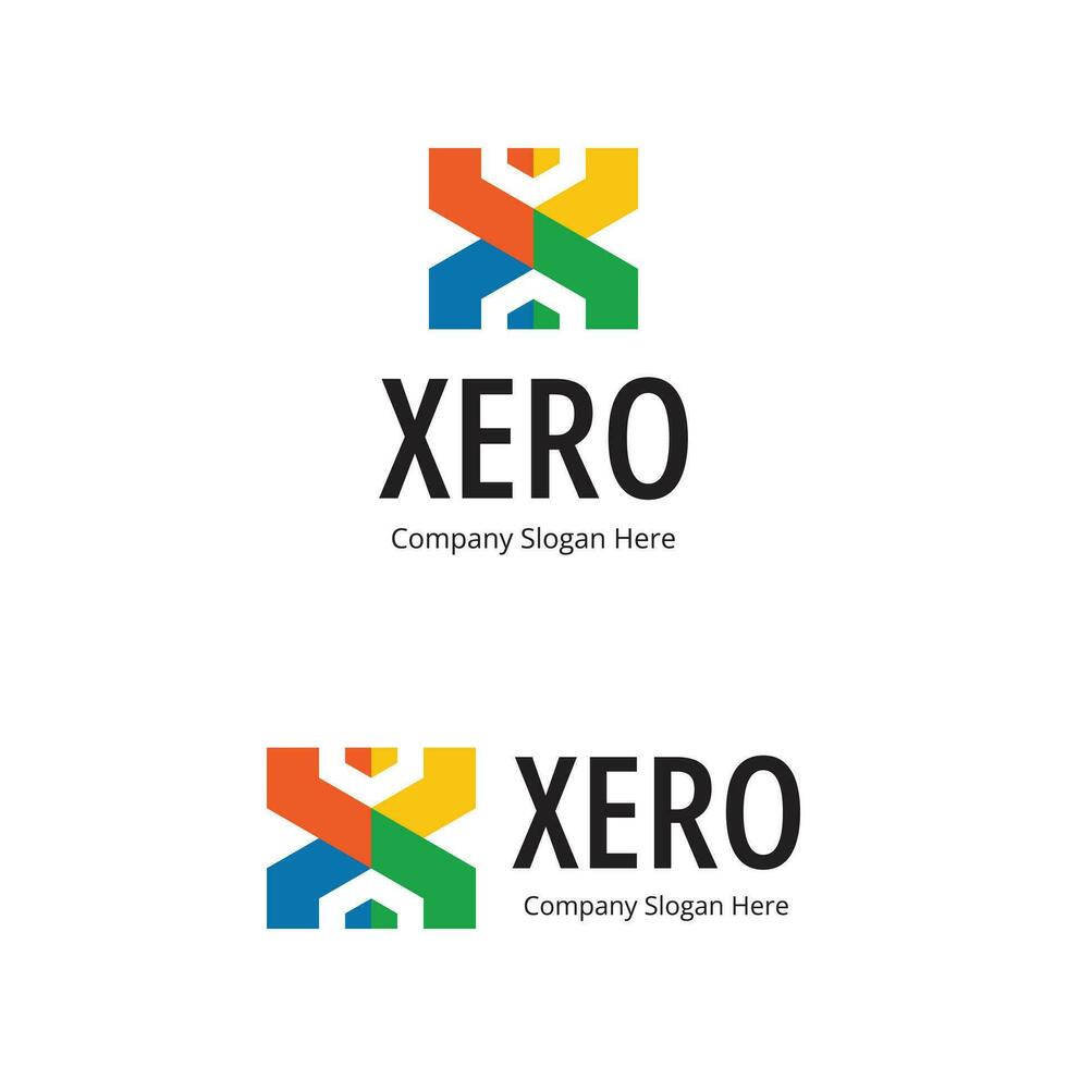 Letter X Logo Design vector template. Monogram Logotype concept icon.