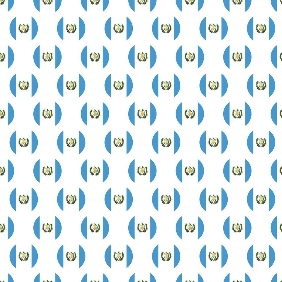Guatemala flag pattern in circle shape repeat design vector