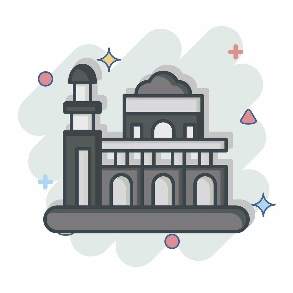 Icon Manila. related to Capital symbol. comic style. simple design editable. simple illustration vector