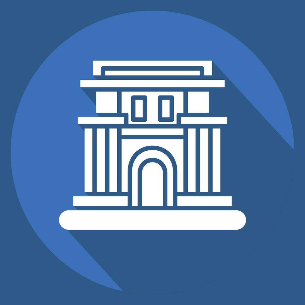 Icon Pyongyang. related to Capital symbol. long shadow style. simple design editable. simple illustration vector