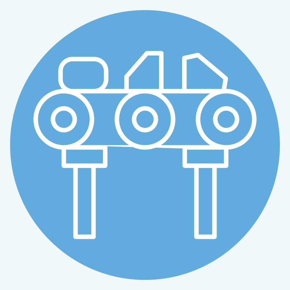 Icon Diamond. related to Mining symbol. blue eyes style. simple design editable. simple illustration vector