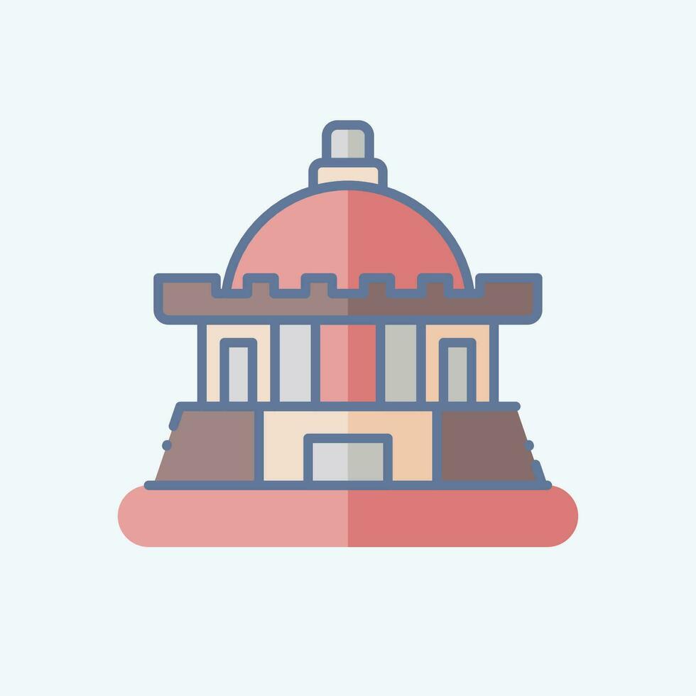 Icon Tashkent. related to Capital symbol. doodle style. simple design editable. simple illustration vector