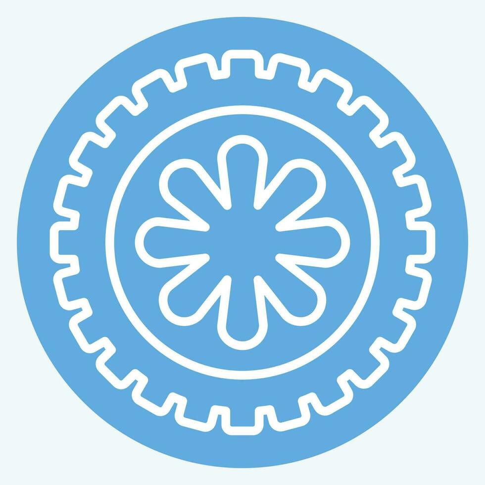 Icon Wheel. related to Car ,Automotive symbol. blue eyes style. simple design editable. simple illustration vector