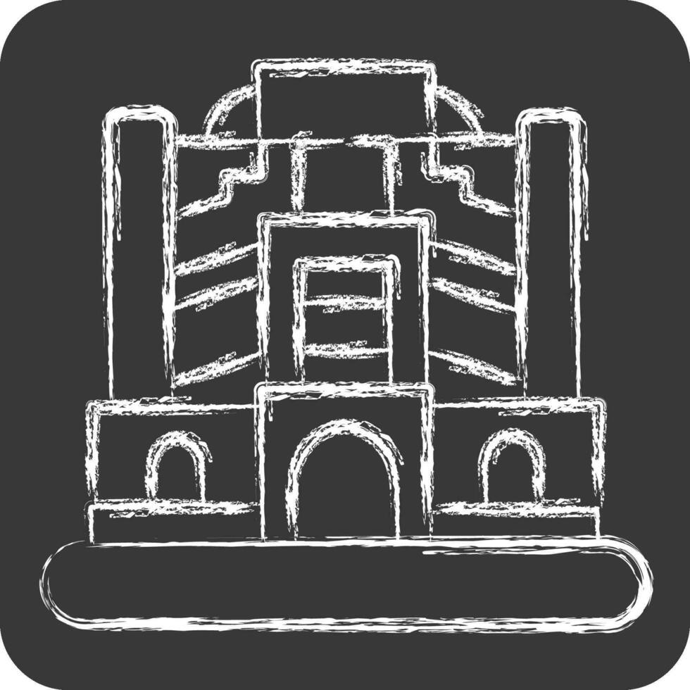 Icon Baghdad. related to Capital symbol. chalk Style. simple design editable. simple illustration vector