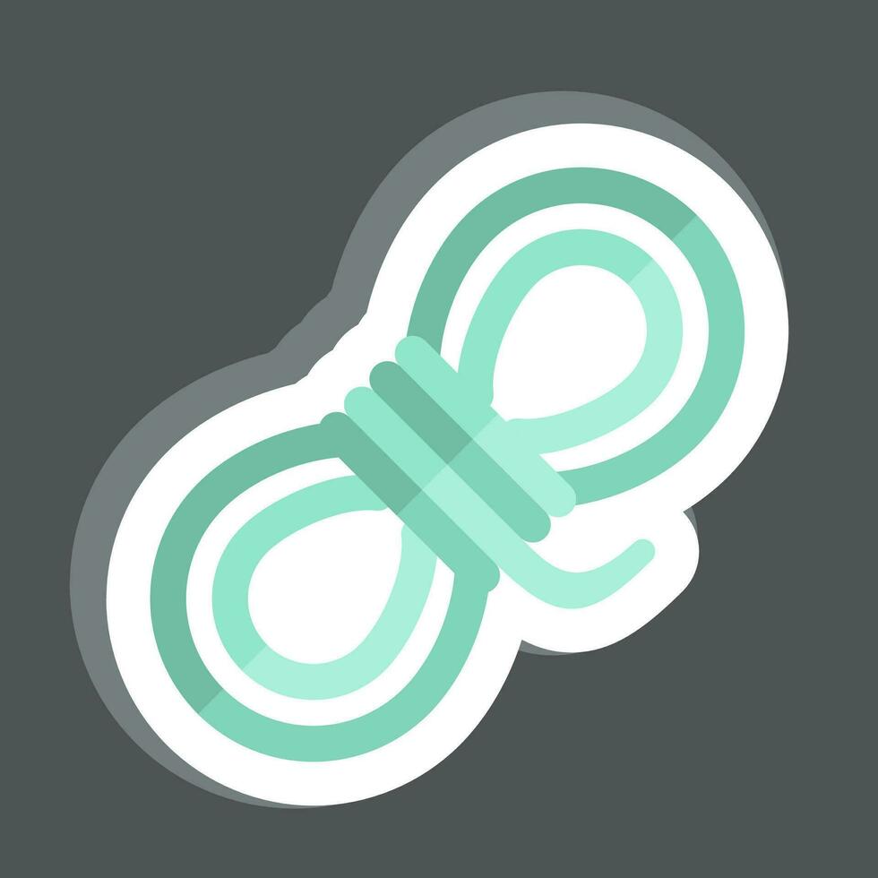 Sticker Rope. related to Mining symbol. simple design editable. simple illustration vector