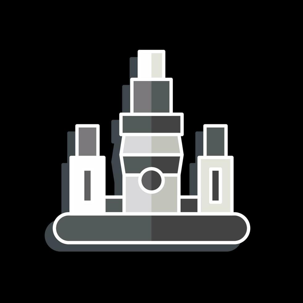 Icon Taipei. related to Capital symbol. glossy style. simple design editable. simple illustration vector