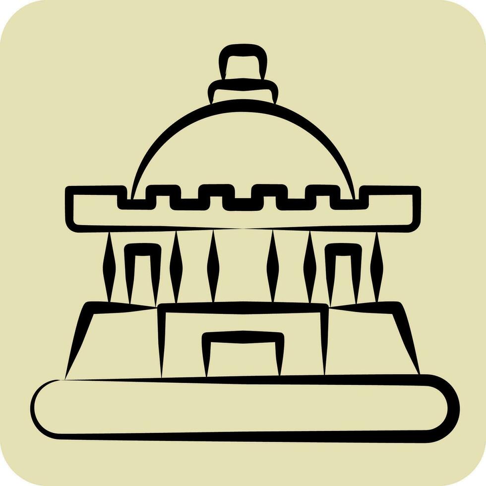 Icon Tashkent. related to Capital symbol. hand drawn style. simple design editable. simple illustration vector