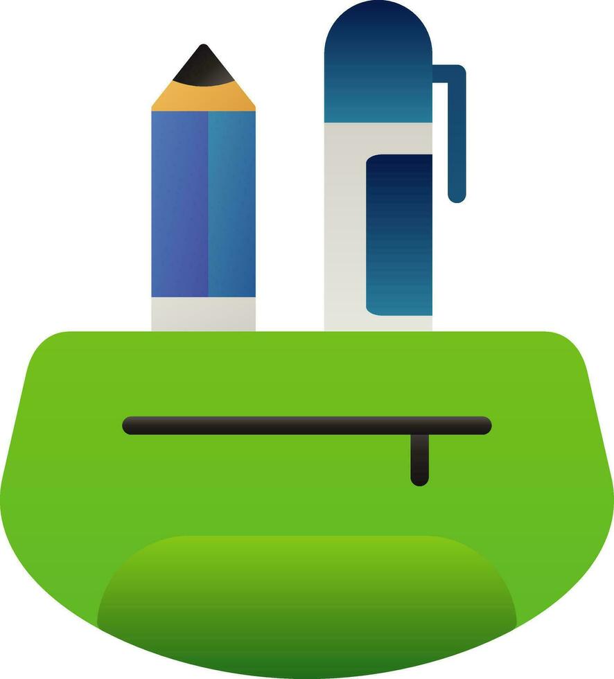 Pencil Case Vector Icon Design