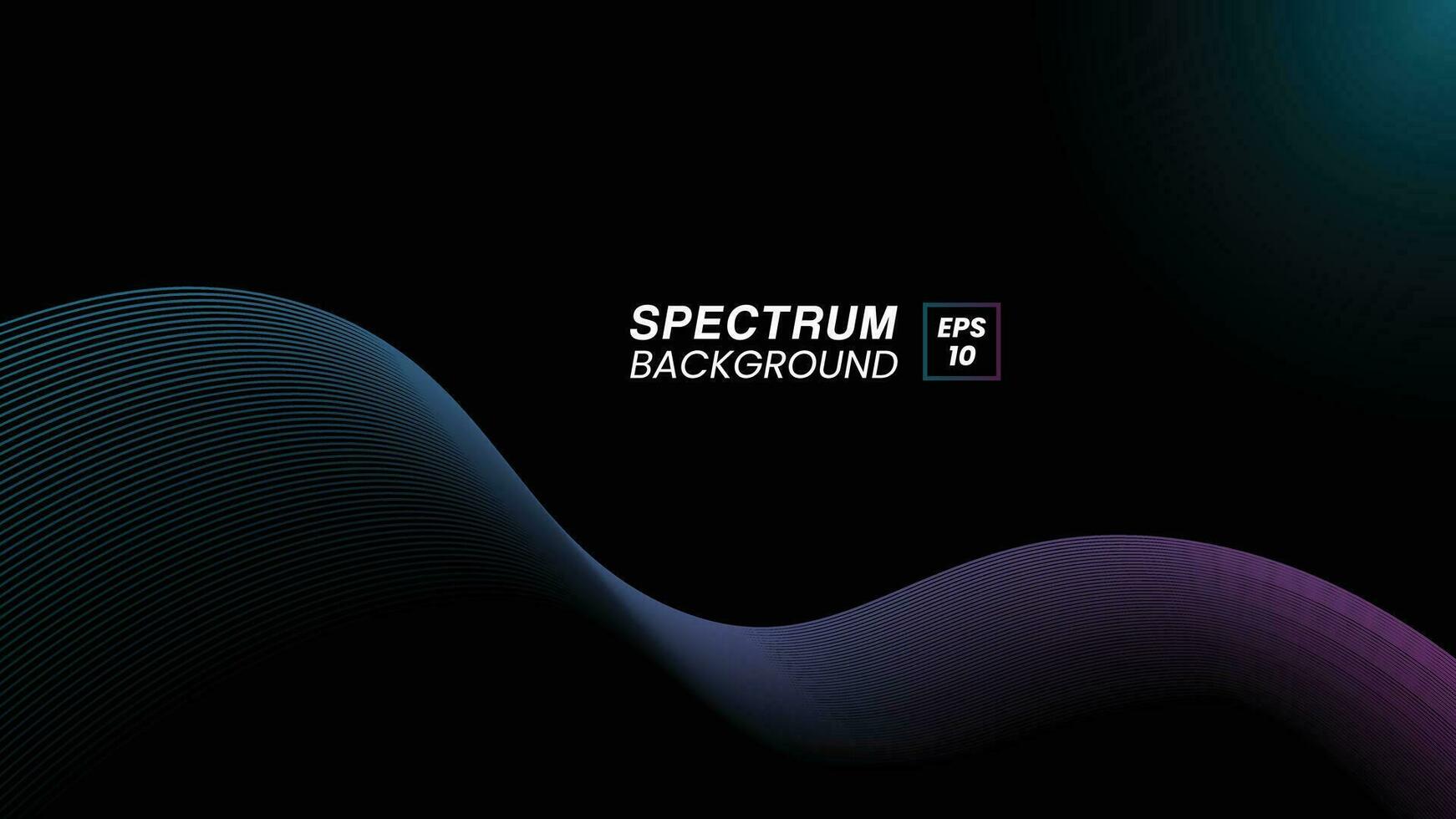 abstract spectrum wave background with copy spsace vector