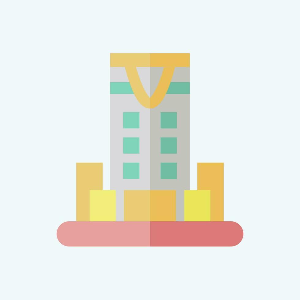 Icon Riyadh. related to Capital symbol. flat style. simple design editable. simple illustration vector