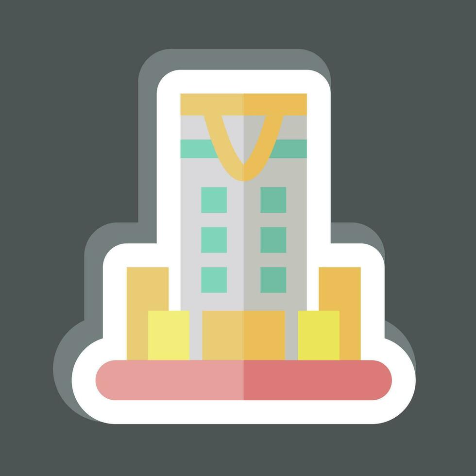Sticker Riyadh. related to Capital symbol. simple design editable. simple illustration vector