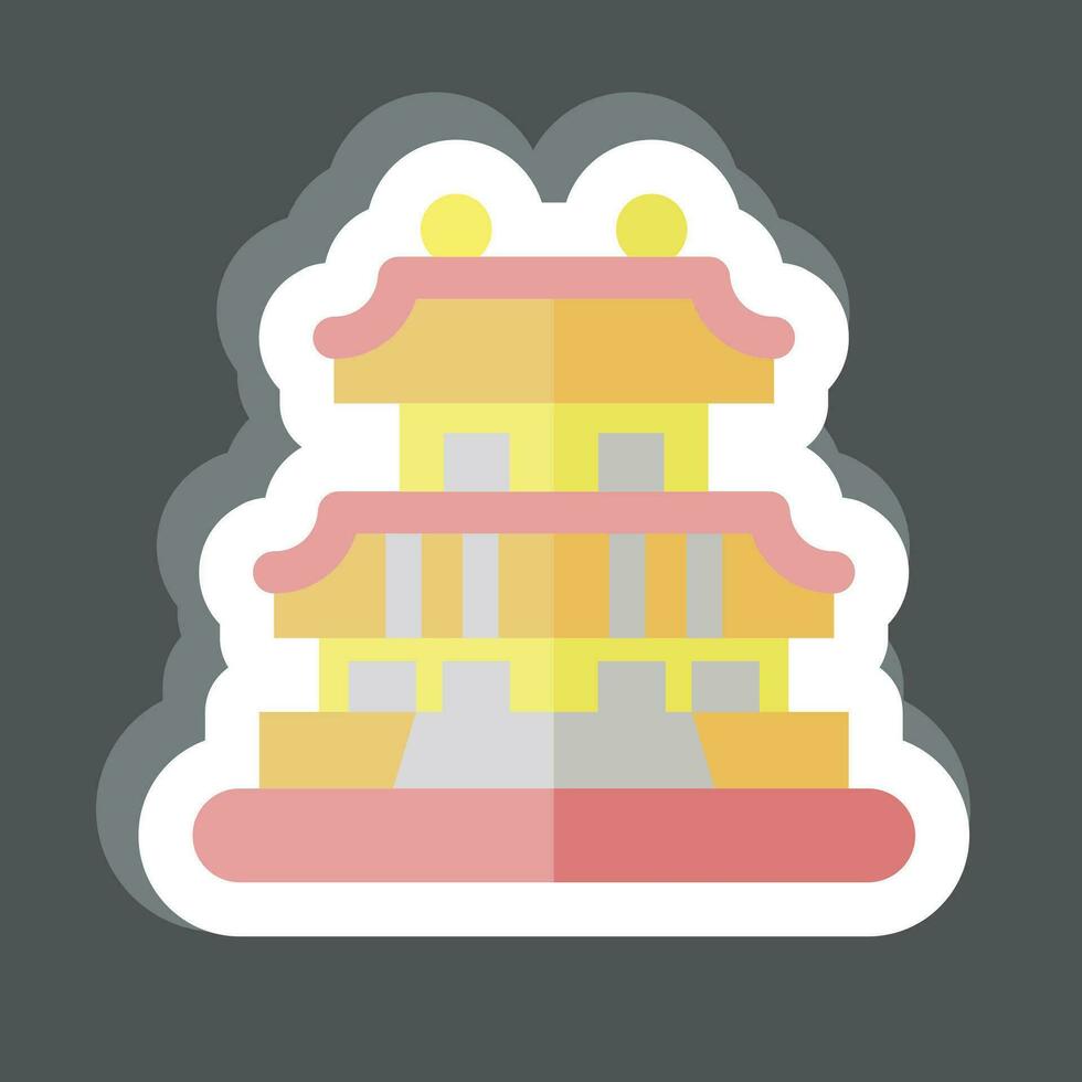 Sticker Seoul. related to Capital symbol. simple design editable. simple illustration vector