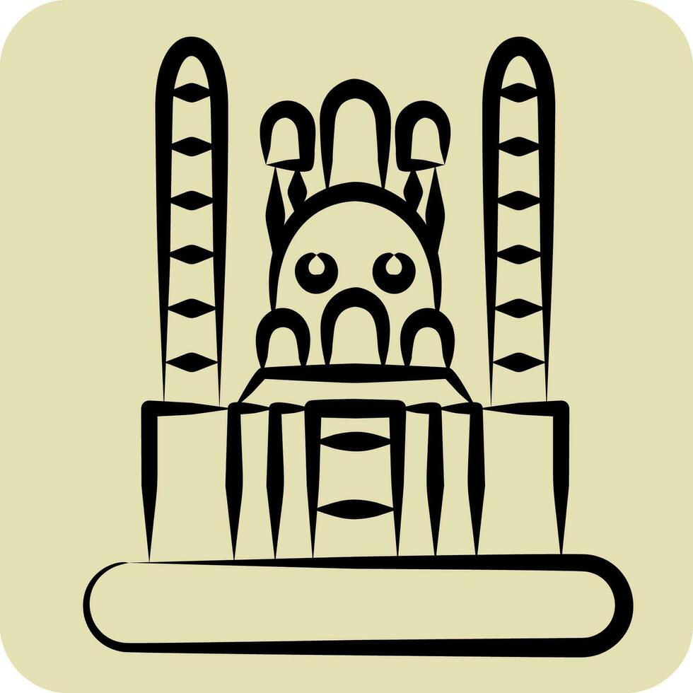 Icon Ankara. related to Capital symbol. hand drawn style. simple design editable. simple illustration vector