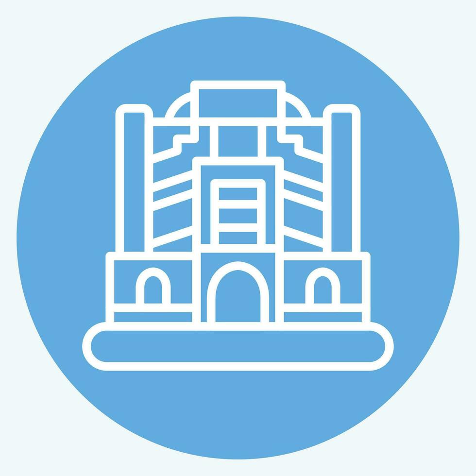 Icon Baghdad. related to Capital symbol. blue eyes style. simple design editable. simple illustration vector