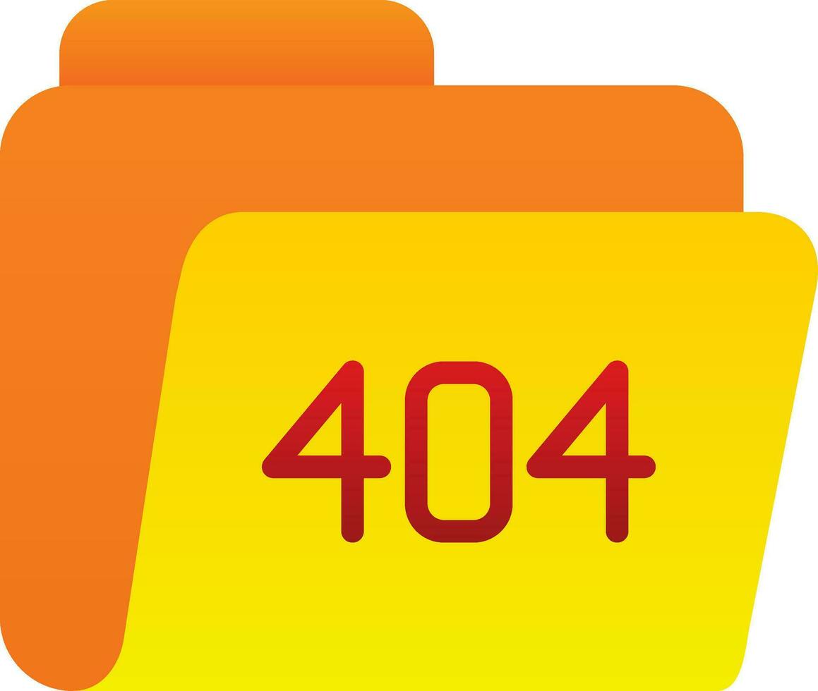 404 Error Vector Icon Design