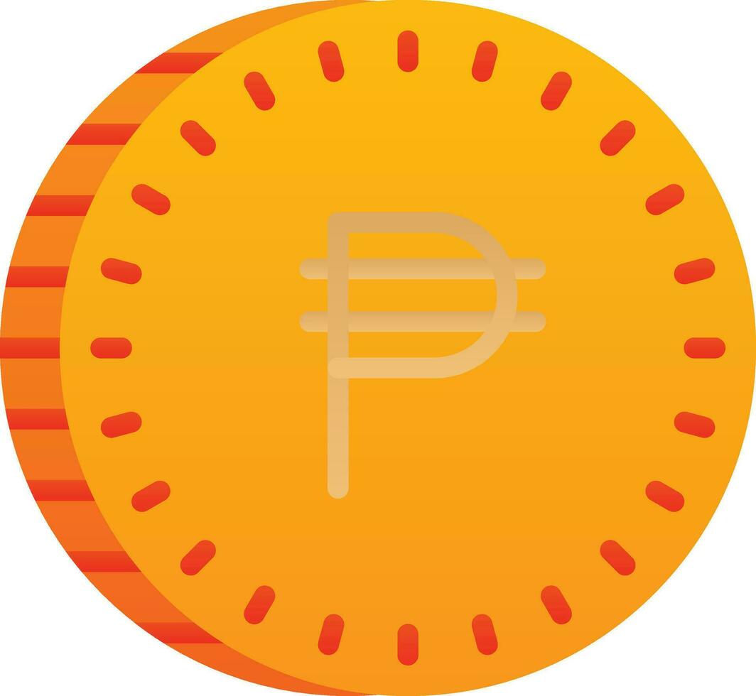 filipino peso vector icono diseño