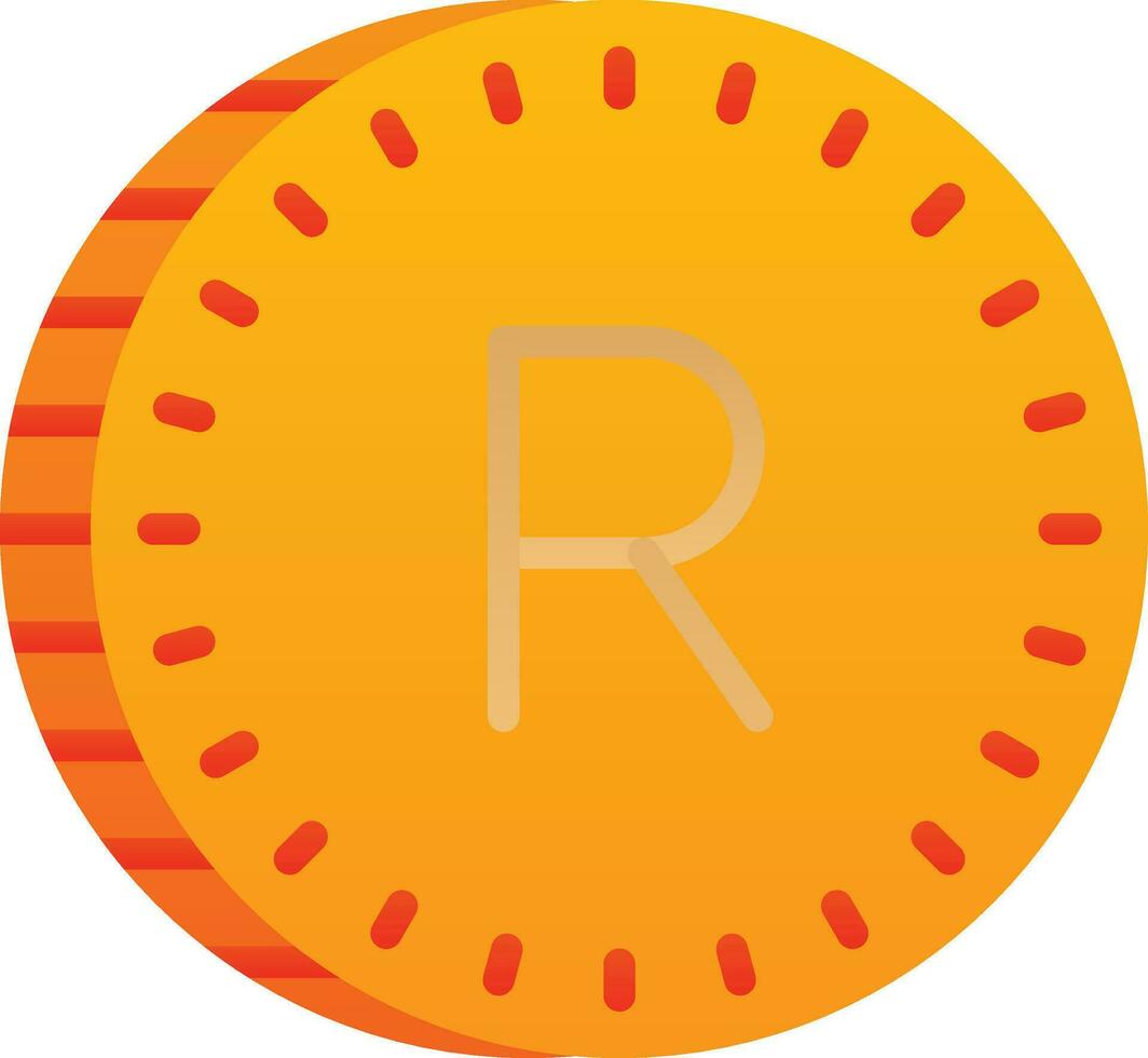 South African Rand Vector Icon Design