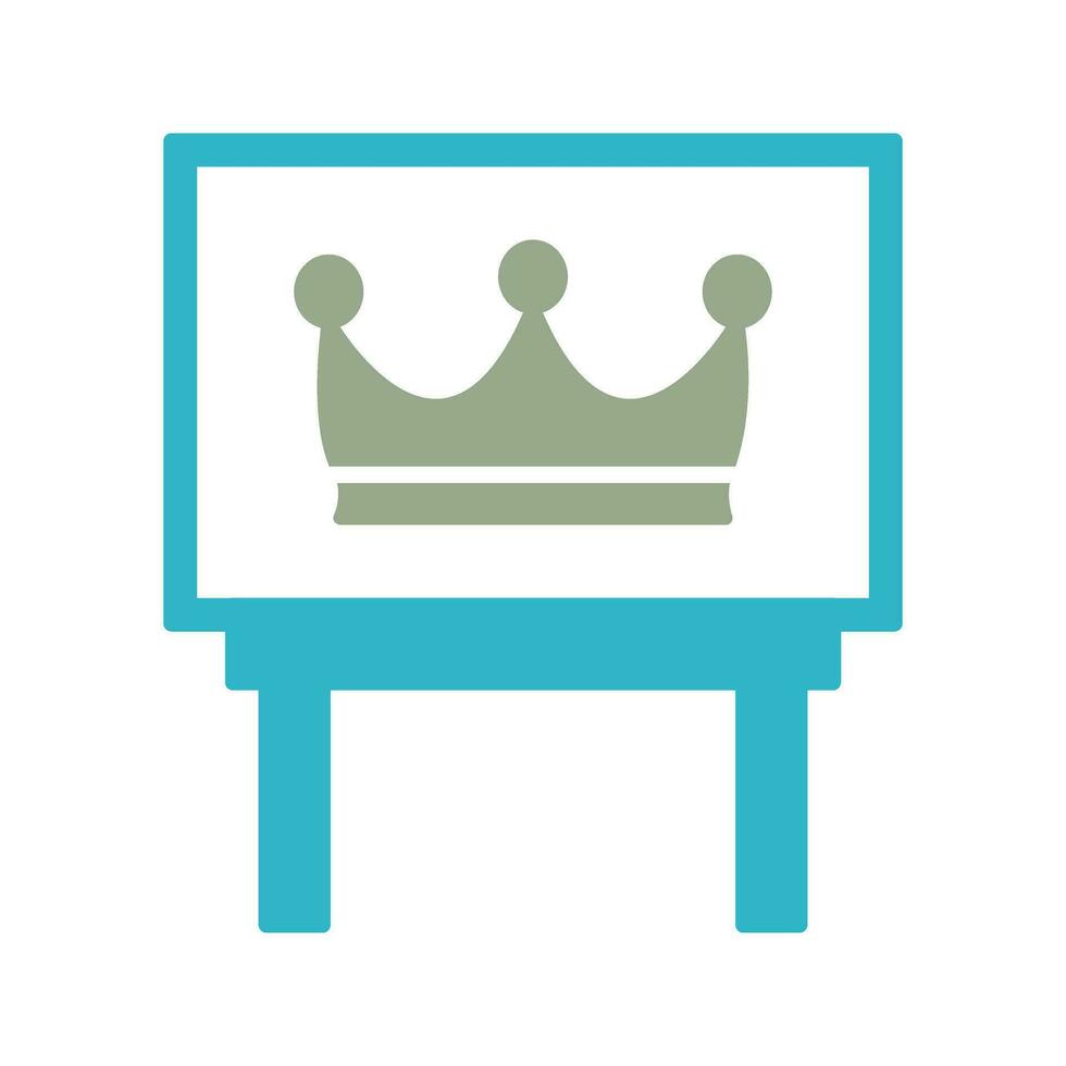 Crown Exhibit Vector Icon