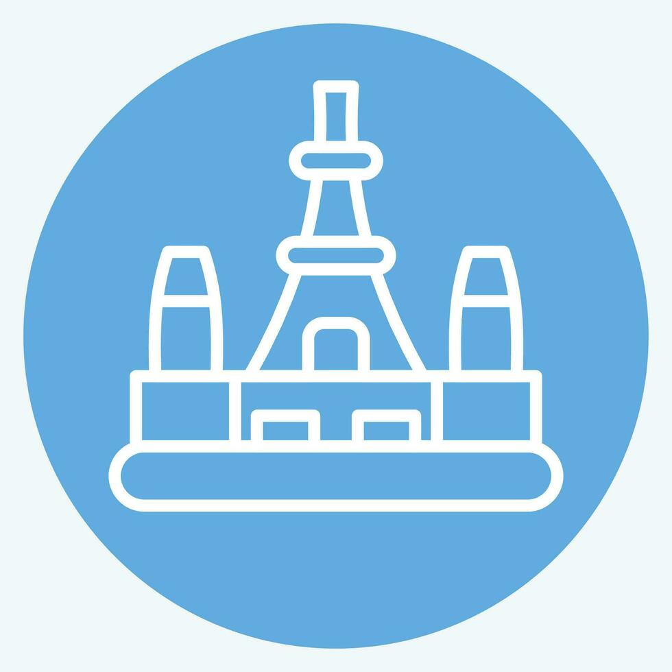 Icon Tokyo. related to Capital symbol. blue eyes style. simple design editable. simple illustration vector