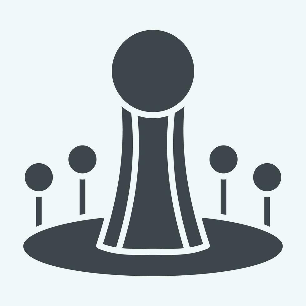 Icon Astana. related to Capital symbol. glyph style. simple design editable. simple illustration vector