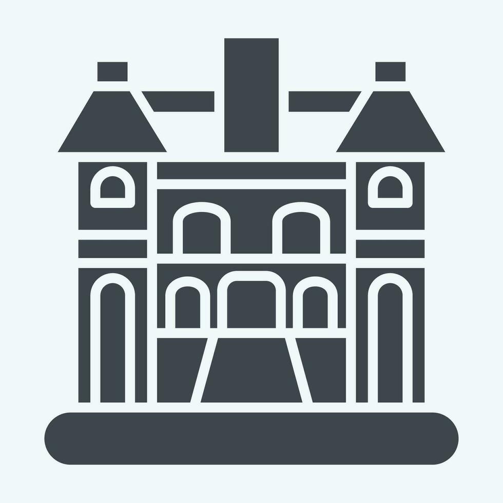 Icon Hanoi. related to Capital symbol. glyph style. simple design editable. simple illustration vector