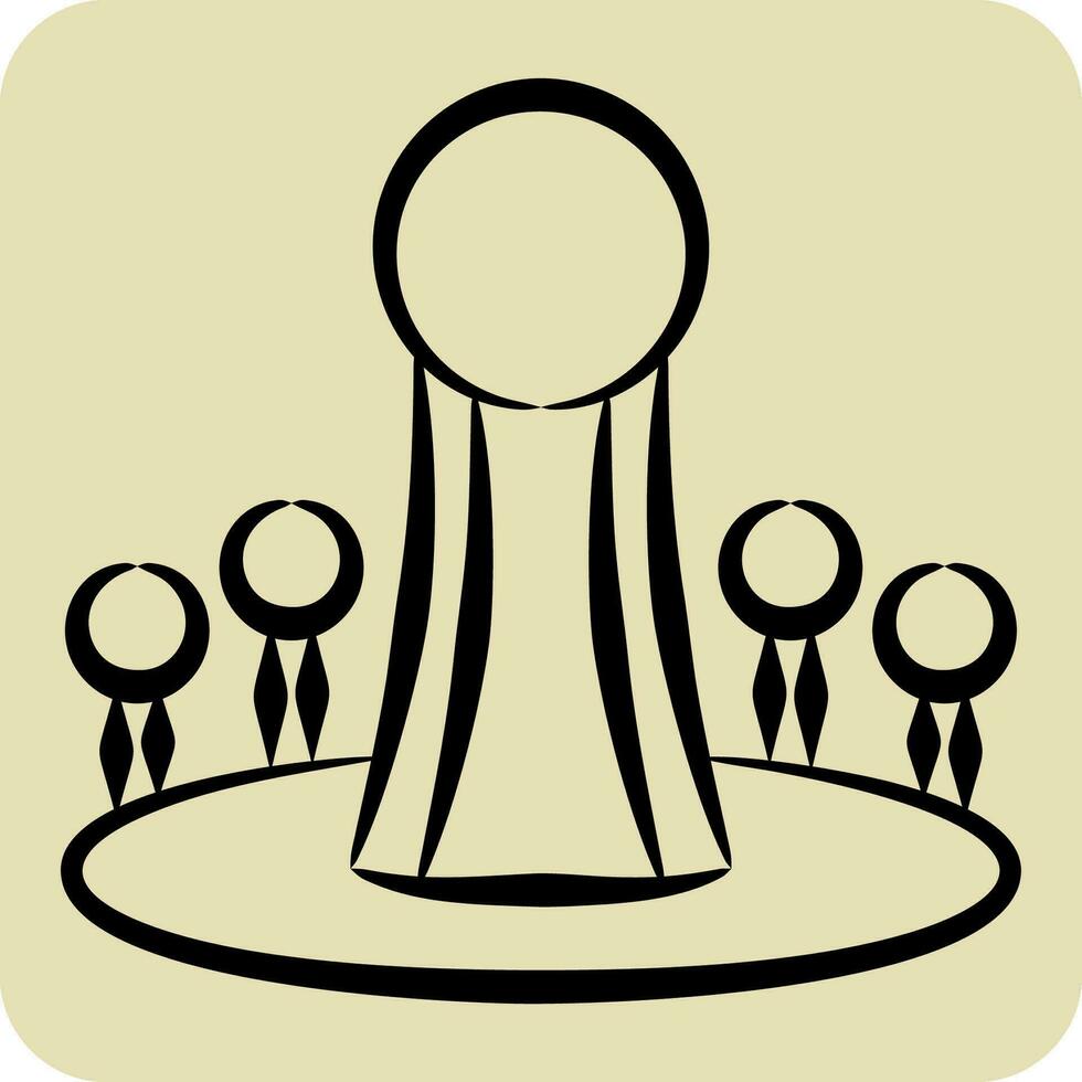 Icon Astana. related to Capital symbol. hand drawn style. simple design editable. simple illustration vector