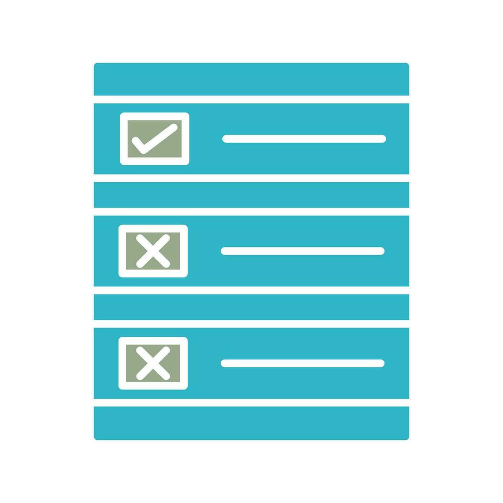 Ballot Paper Vector Icon