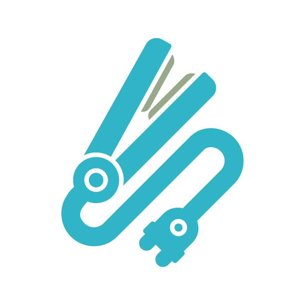 Hair iron Vector Icon