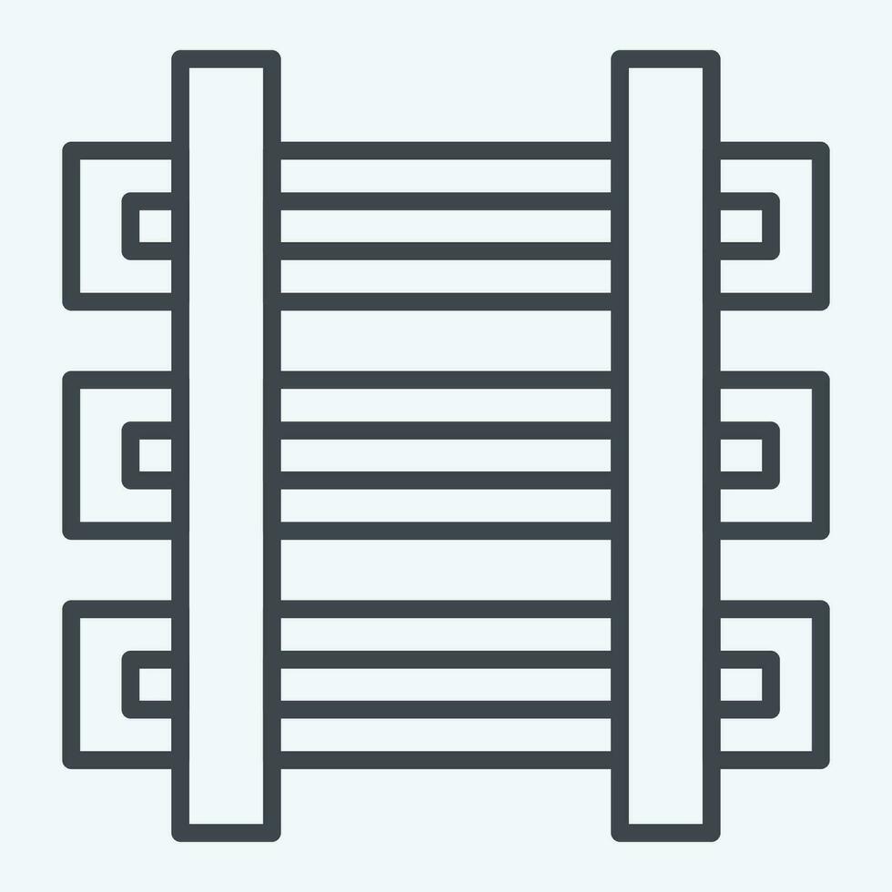Icon Train. related to Mining symbol. line style. simple design editable. simple illustration vector