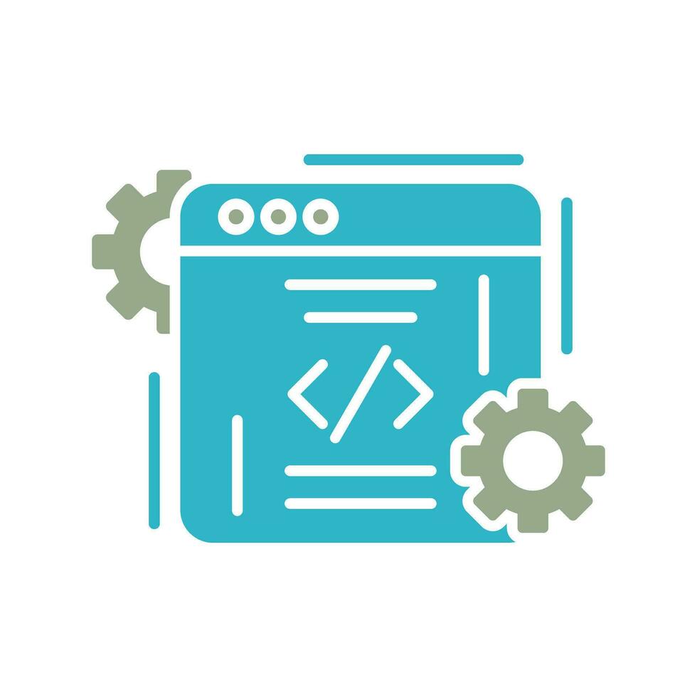 icono de vector de codificación