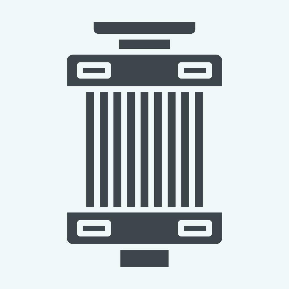 Icon Filter. related to Car ,Automotive symbol. glyph style. simple design editable. simple illustration vector