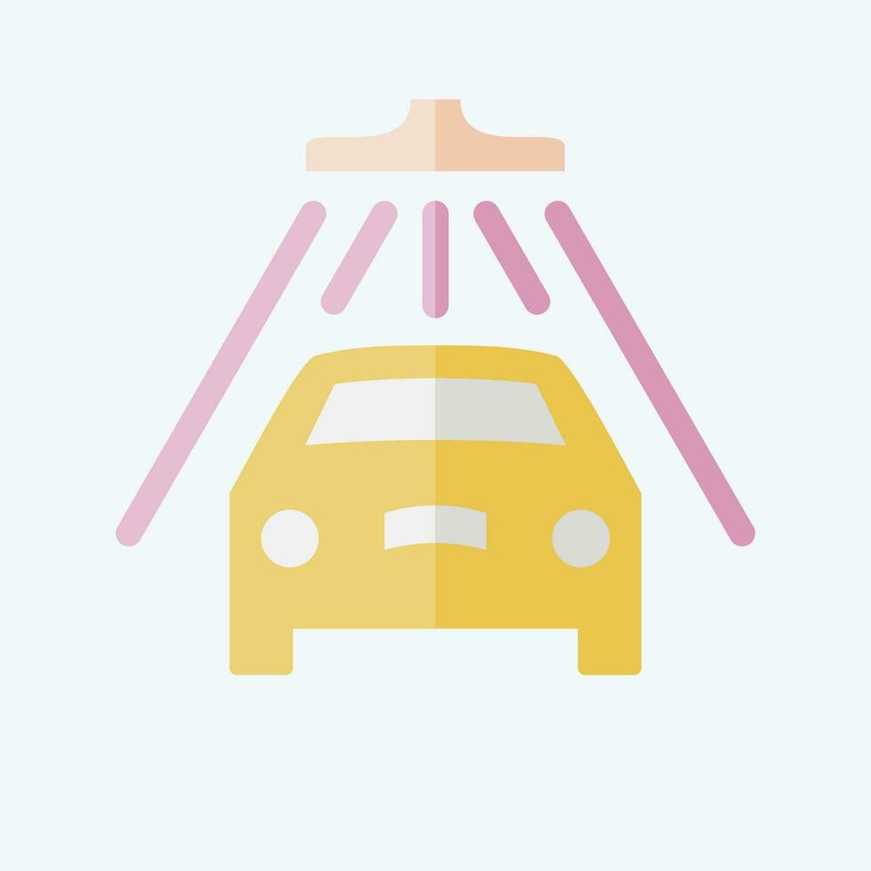Icon Wash. related to Car ,Automotive symbol. flat style. simple design editable. simple illustration vector